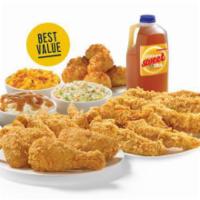 9 Piece Mixed Chicken & 12 Texas Tender Strips® Meal · 9 Pieces of mixed Dark & White Chicken and 12 Texas Tenders™, served with your choice of any...
