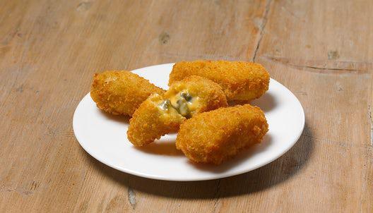 Jalapeño Cheese Bombers® · Bomb your taste buds with fried spicy jalapeño bits and creamy cheddar cheese. More than just a burst of spice, it’s a delicious explosion of textures and flavors. 