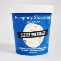 Humphry Slocombe Secret Breakfast · Bourbon ice cream with housemade Cornflake cookies. Contains more than 0.5% of alcohol, as w...