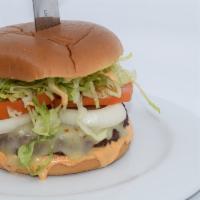 THE SAN DIEGAN BURGER · Pepper Jack Cheese, Shredded Lettuce, Tomato, Onion, and Chipotle Mayonnaise. 

100% fresh g...