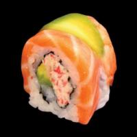  Rainbow Roll (8pcs) · Imitation crab meat avocado topped cooked shrimp salmon & avocado