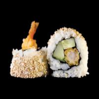  Shrimp Tempura Roll (8pcs) · Shrimp, tempura, cucumber inside, sesame on outside. Served with eel sauce.