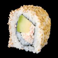 California Roll (8pcs) · Imitation crab meat, avocado inside, sesame on outside.