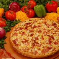 Tropical Delight Pizza · This tropical treat has a delicious combination of Canadian bacon, bacon, and pineapple. It ...