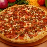 MeatZa Pizza · Warning: Must love meat to order this pizza! Carnivores will love out MeatZa pizza with tons...
