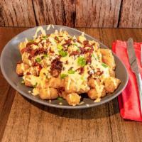 Southern Pimento Tots  · Cheese, bacon, scallions and tapatio ranch.