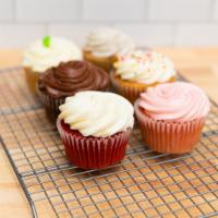 Cupcake Surprise Box! · We choose an assortment of 6 big beautiful cupcakes for you! We do not offer cupcake flavor ...