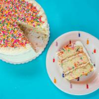 Whole Cake: Birthday Cake · It's festive AND delicious! Sprinkles are for winners and this cake has them in the cake and...