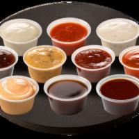 Dipping Sauce · Choose from a variety of dipping sauces for your Wings, Tenders, or Crispy Ranch Chicken.