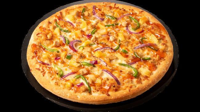 Sweet Chili - Small · Chicken, Red Onions, Green Peppers, Pineapple, Sweet Chili Drizzle