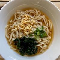 Kake (Plain) Udon · locally-made fresh Udon noodle in umami-rich dashi broth.