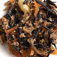 Hijiki - Braised Seaweed · Braised hijiki seaweed, carrot, tofu, and edamame. Vegan, Gluten-free.