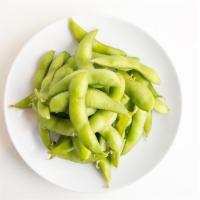 Edamame · Lightly salted soy-beans. Vegan, Gluten-free.