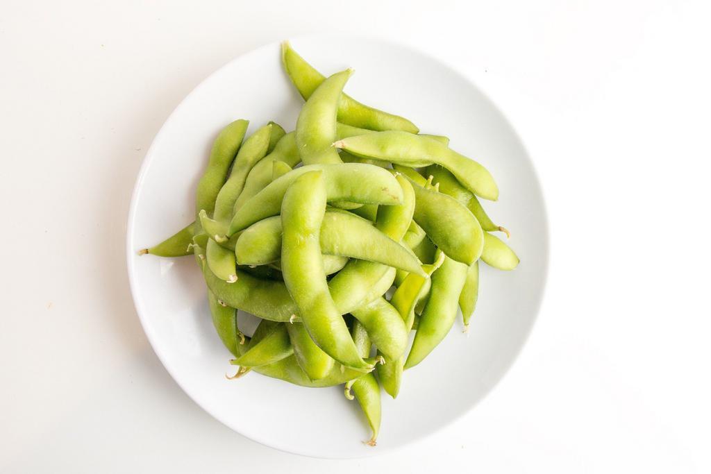Edamame · Lightly salted soy-beans. Vegan, Gluten-free.