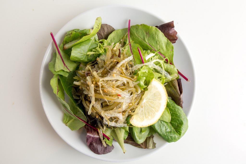 Wakame Salad · All natural wakame seaweed with organic mixed greens. Vegan, Gluten-free.