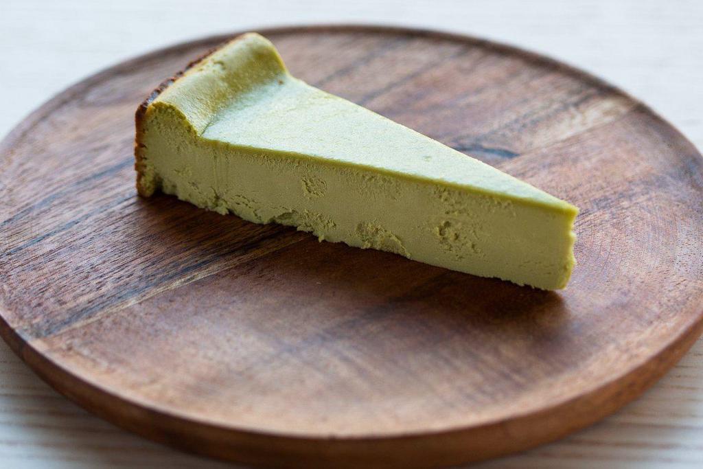 Matcha Cheesecake · Smooth and rich Japanese-style Matcha Cheesecake.