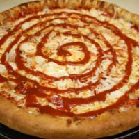 BBQ Chicken Pizza · Chicken breast, onions, double cheese and BBQ sauce.