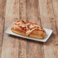 Meatball Hero Sandwich · Sandwich with seasoned meat that has been rolled into a ball.