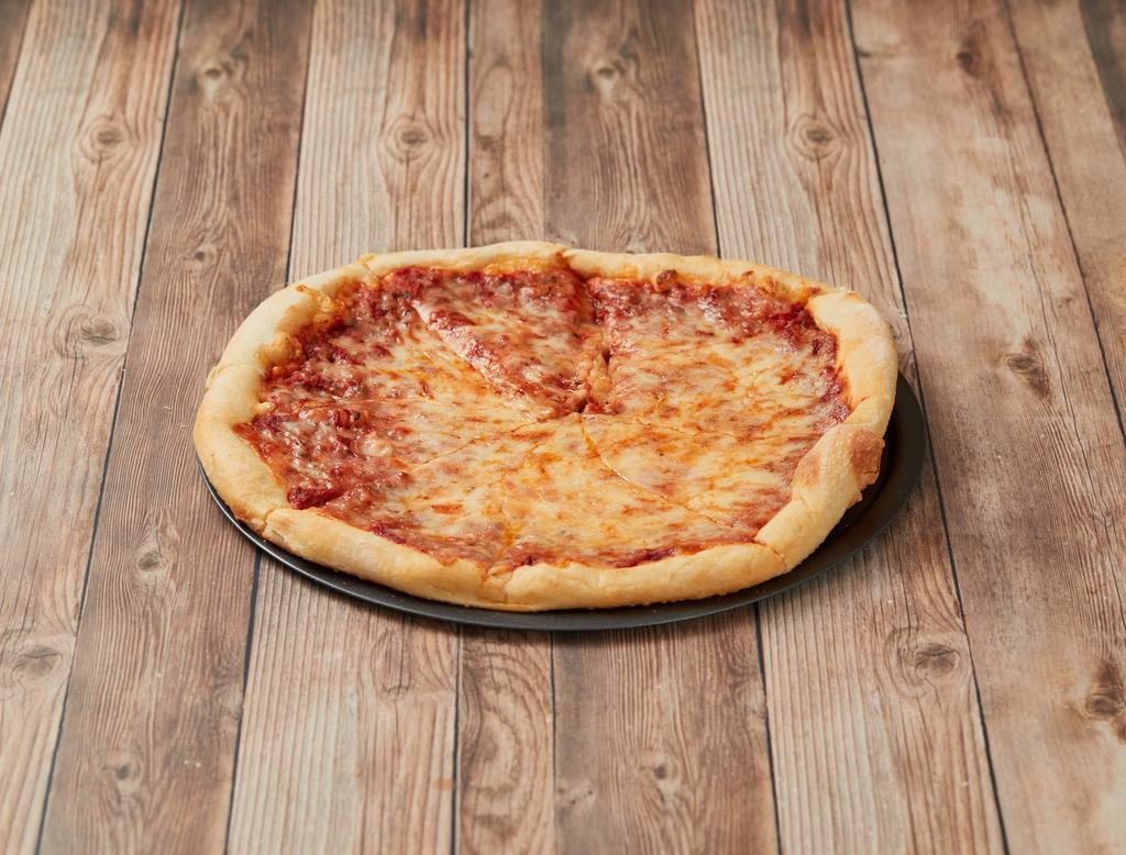 Neapolitan Thin Crust Cheese Pizza · 8 slices.