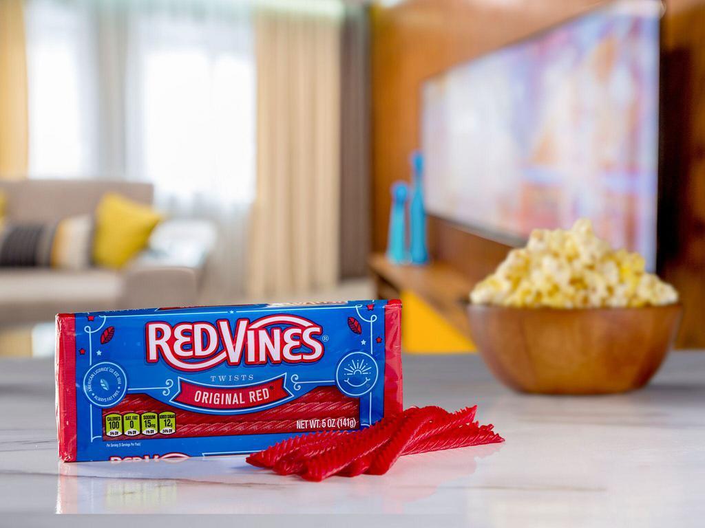 Red Vine Tray (5 oz.) · The deliciously rewarding treat that has been making special moments even sweeter for generations (popcorn sold separately).