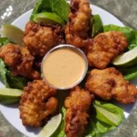 Conch with Shrimp Fritters · 7 pieces.