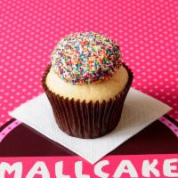 Birthday Cake · Vanilla cake with buttercream frosting topped with sprinkles our most popular cupcake.