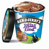 Ben & Jerry's Phish Food (1 Pint) · Chocolate ice cream with gooey marshmallow swirls, caramel swirls, and fudge fish. 16 oz.