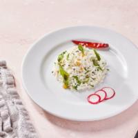 Rice Pulao (VG) by dosa by DOSA  · By dosa by DOSA. Basmati rice tempered with mustard seeds, channa dal, and fresh curry leave...