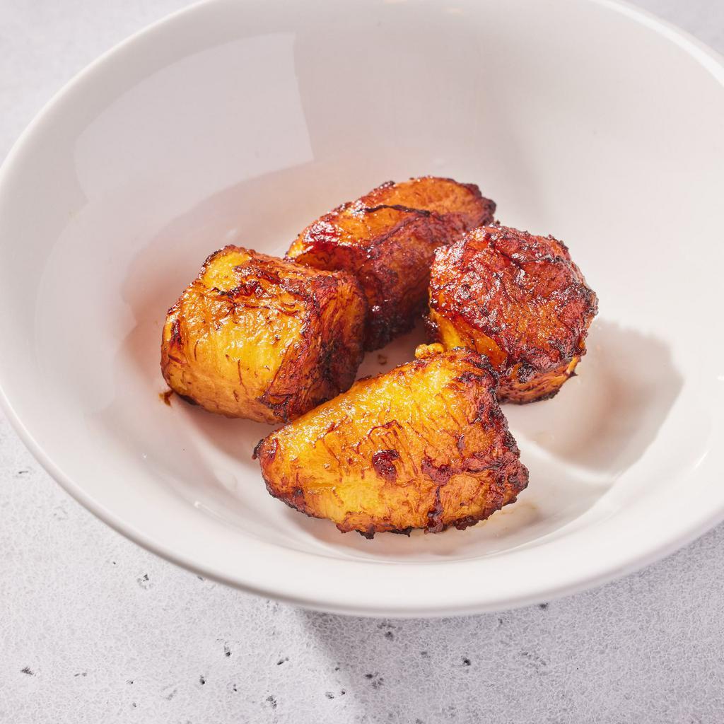 Plantains (V, GF) · Naturally sweet plantain slices. Good for gluten-free, dairy-free, paleo, vegetarian, vegan, whole30. Aioli contains eggs. We cannot make substitutions.