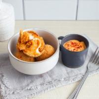 Sweet Potato Croquettes (V) by The Roost · By The Roost. 4 crispy croquettes of sweet potato and cream cheese, served with spicy aioli....