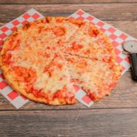 Cheese Pizza · La Margherita. Plum tomato sauce and mozzarella cheese.