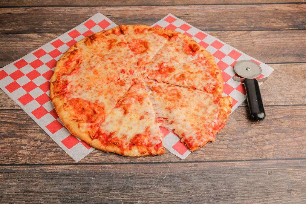 Cheese Pizza · La Margherita. Plum tomato sauce and mozzarella cheese.