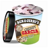 Ben & Jerry's Non-Dairy Cherry Garcia	 · Cherry Non-Dairy Frozen Dessert with Cherries & Fudge Flakes. Made with Almond Milk. 16 oz.	...