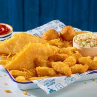 Lobster Bites & Fish Platter · Buttery, fried Norway Lobster Bites with two pieces of classic-battered Alaska pollock. Come...