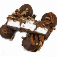 1 lb. Heavenly Rocky Road Bars · It's just heavenly. Fresh marshmallows drenched in milk chocolate and sprinkled with pecans ...