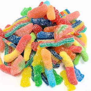 Sour Palooza · An assortment of your favorite sour candies – sour power belts, sour kids, sour watermelon and sour worms.