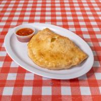 Calzone · Ricotta cheese, mozzarella cheese and 1 topping.