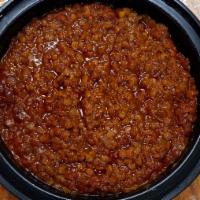 Lentil  · Cooked with Onion, garlic, red pepper and Ethiopian spices served with Injera.
