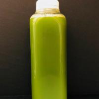Green It Up Juice · Spinach, celery, kale, cucumber, romaine, apple and lemon. Gluten free and vegan.