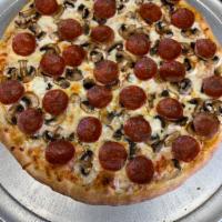 10'' Pepperoni Mushroom Gluten Free Pizza · 