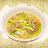 Galbitang · Beef short rib soup.