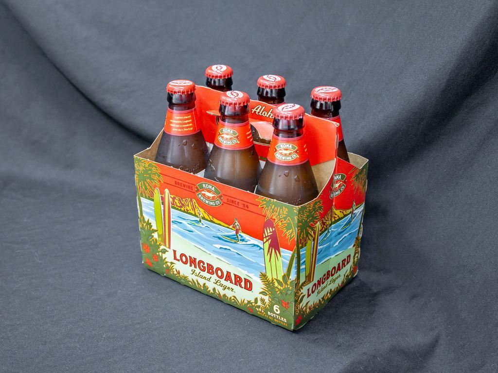 Kona Longboard Island Lager · 6 pack, 12 oz. Bottle beer. 4.6% ABV. Must be 21 to purchase.