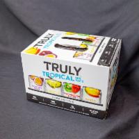 Truly Hard Tropical Mix · 12 pack, 12 oz. spiked sparkling water. 5.0% ABV. Must be 21 to purchase.