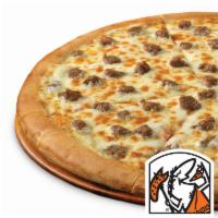 Classic Sausage Pizza · Large round pizza with Sausage.