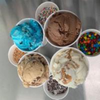 Pint Sampler · 4 pints and 4 toppings of your choice. Add flavors in instructions