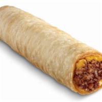Crisp Meat Burrito · Seasoned beef and jalapeno cheese sauce rolled in a tortilla and cooked to perfection.