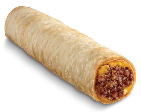 Crisp Meat Burrito · Seasoned beef and jalapeño cheese sauce rolled in a tortilla and cooked to perfection.