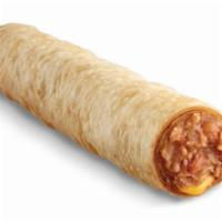 Crisp Pinto Bean Burrito · Refried pinto beans and cheddar cheese rolled in a tortilla and cooked to perfection.