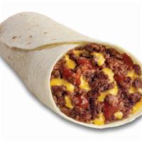 Soft Seasoned Beef Burrito · A home-style tortilla filled with seasoned beef, cheddar cheese and enchilada sauce.