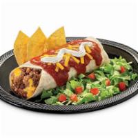 Casita Burrito · Seasoned beef, chicken or pork carnitas; a hand-stretched flour tortilla filled with refried...